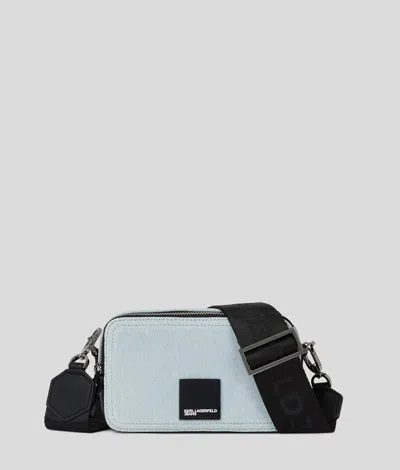 Karl Lagerfeld Box Logo Denim Camera Bag