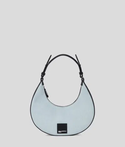Karl Lagerfeld Box Logo Half-moon Shoulder Bag