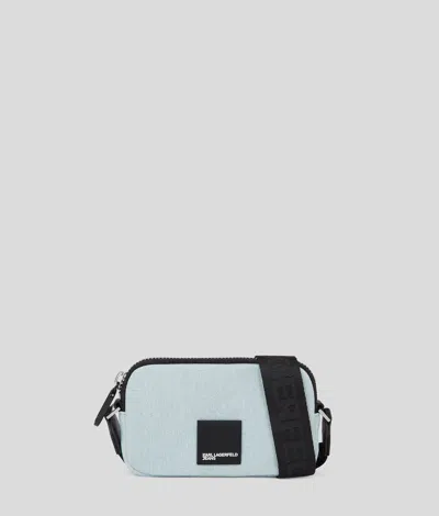 Karl Lagerfeld Box Logo Mini Denim Crossbody Bag