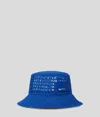Karl Lagerfeld Box Logo Raffia Bucket Hat