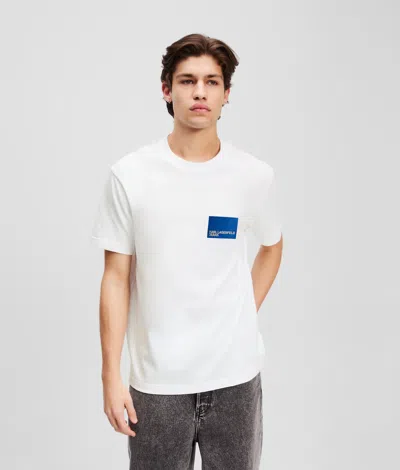 Karl Lagerfeld Box Logo T-shirt In White