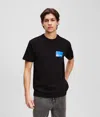 Karl Lagerfeld Box Logo T-shirt In Black