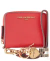 Karl Lagerfeld Boxed Zip Around Wallet In Red