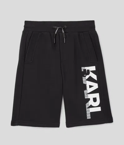 Karl Lagerfeld Boys Bermuda Shorts In Black