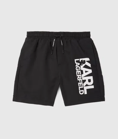 Karl Lagerfeld Boys Boardshorts In Black