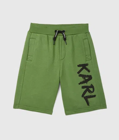 Karl Lagerfeld Boys Graffiti Shorts In Pink