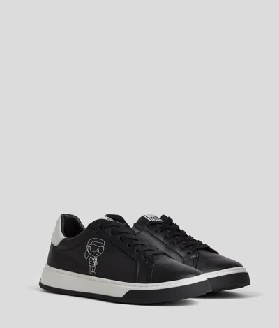 Karl Lagerfeld Boys Ikon Sneakers In Black