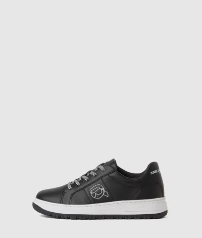 Karl Lagerfeld Boys Ikon Sneakers In Black