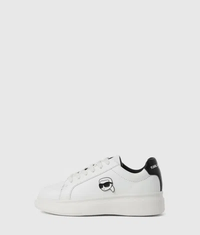 Karl Lagerfeld Boys Ikon Sneakers In White