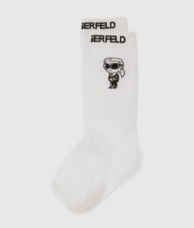 Karl Lagerfeld Boys Ikon Socks In Yellow