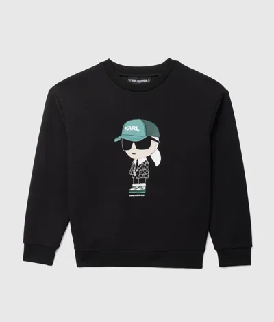 Karl Lagerfeld Boys Ikon Sweatshirt In Multi