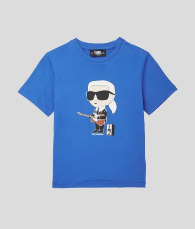 Karl Lagerfeld Boys Ikon T-shirt In Blue