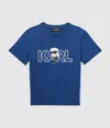 Karl Lagerfeld Boys Ikon T-shirt In Blue