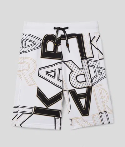 Karl Lagerfeld Boys Karl Logo Shorts In Multi
