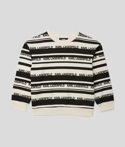 Karl Lagerfeld Kids' Boys Karl Logo Sweatshirt In Neutral