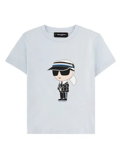 Karl Lagerfeld Boys' Mini Fashion Tee Shirt In Grey