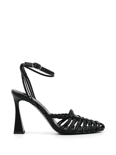Karl Lagerfeld Braided Strap Pumps In Black