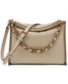 Karl Lagerfeld Brielle Leather Crossbody In Gold