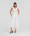 Karl Lagerfeld Broderie Anglaise Pants In White