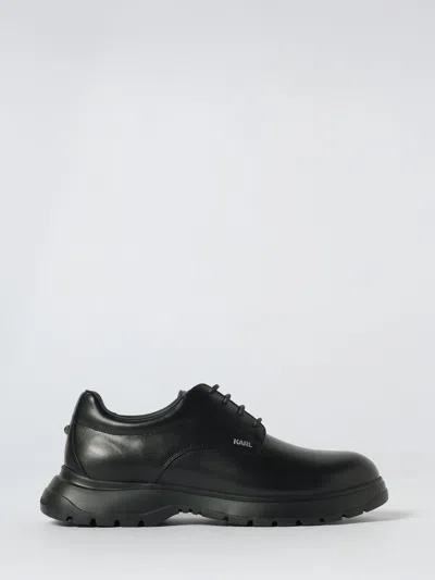 Karl Lagerfeld Magnus Lace-up Derby Shoes In Black