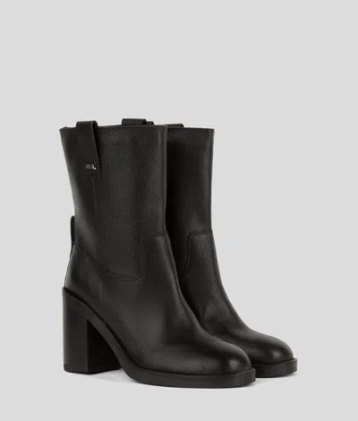 Karl Lagerfeld Brooklyn Ankle Boots In Black