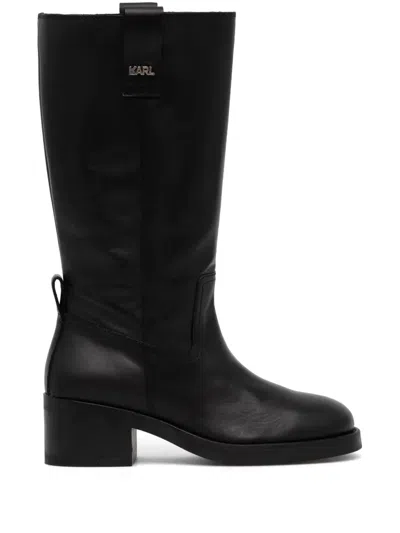 Karl Lagerfeld Brooklyn Boots In Schwarz