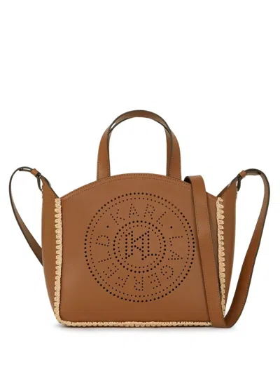 Karl Lagerfeld Brown K/circle Small Tote
