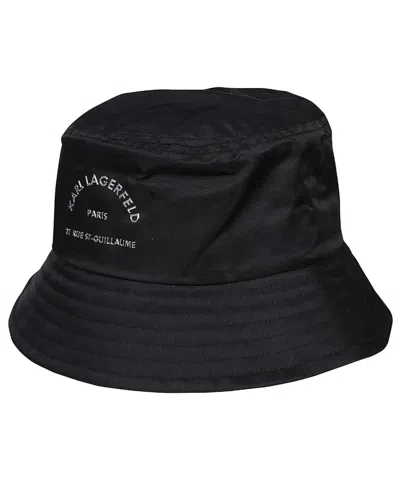 Karl Lagerfeld Bucket Hat In Black