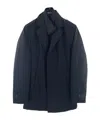 Karl Lagerfeld Buckle Long-sleeved Suit Jacket In Black