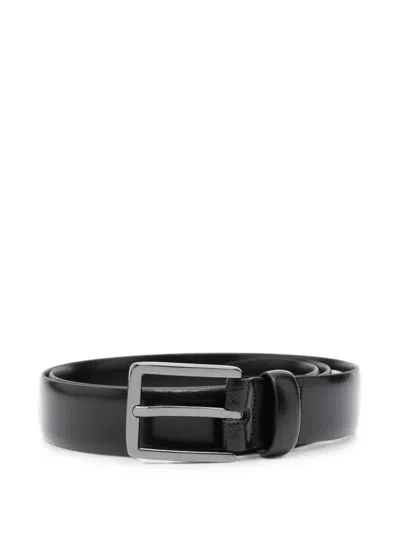Karl Lagerfeld Buckle-fastening Belt In Black
