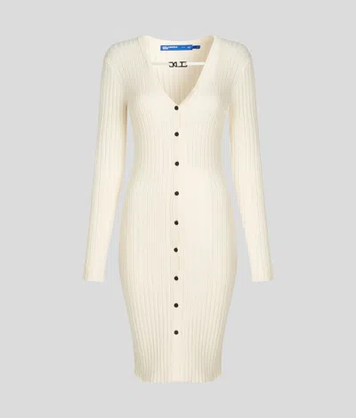 Karl Lagerfeld Button-down Knit Dress