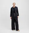 Karl Lagerfeld Button-fly Wide-leg Jeans