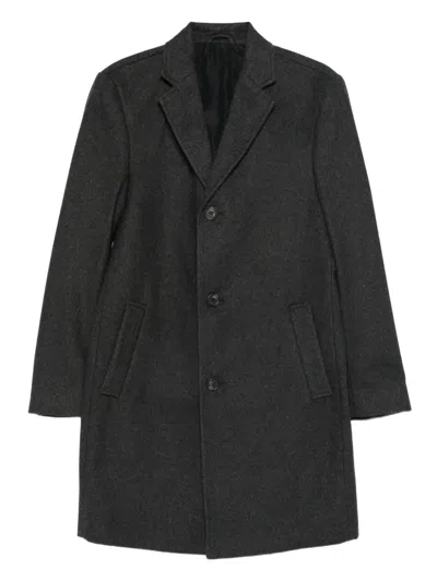 Karl Lagerfeld Buttoned Coat In Gray