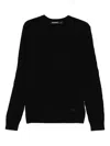 Karl Lagerfeld Cable-knit Sweater In Black