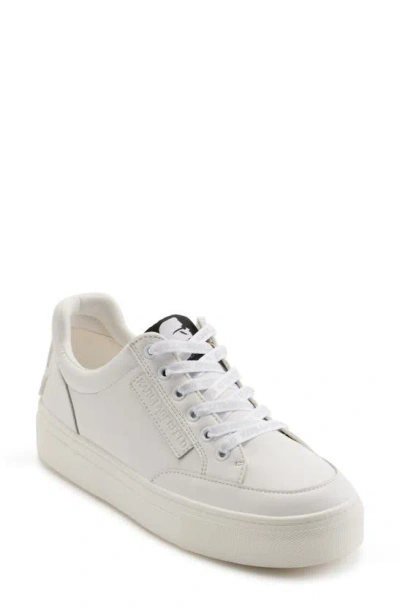 Karl Lagerfeld Calico Logo Sneaker In Bright White