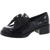 Karl Lagerfeld Camilia Womens Block Heel Manmade Loafer Heels In Black