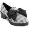Karl Lagerfeld Camilla Bow Womens Bow Knit Loafer Heels In Multi