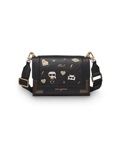 Karl Lagerfeld Camille Small Crossbody Bag In Black