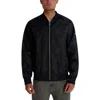 Karl Lagerfeld Camo Bomber Jacket In Black
