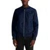 Karl Lagerfeld Camo Bomber Jacket In Blue