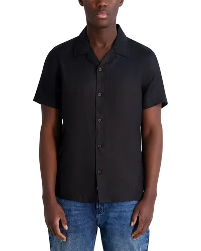 Karl Lagerfeld Camp Collar Linen Shirt
