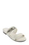 Karl Lagerfeld Canne Two Strap Sandal In Soft White