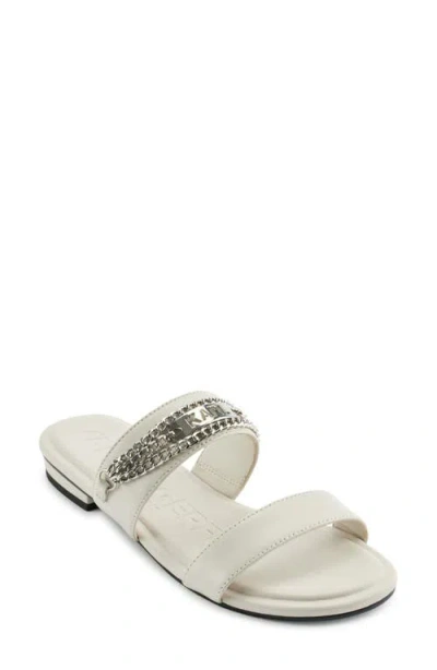 Karl Lagerfeld Canne Two Strap Sandal In Soft White