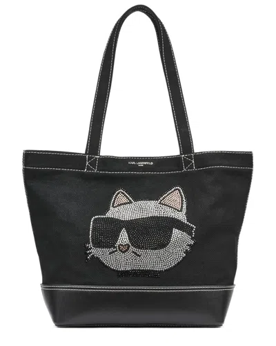 Karl Lagerfeld Cannes Canvas Tote
