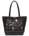 Karl Lagerfeld Cannes Mini Tote Bag In Black Multi