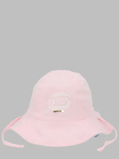Karl Lagerfeld Cappello Reversible In Pink