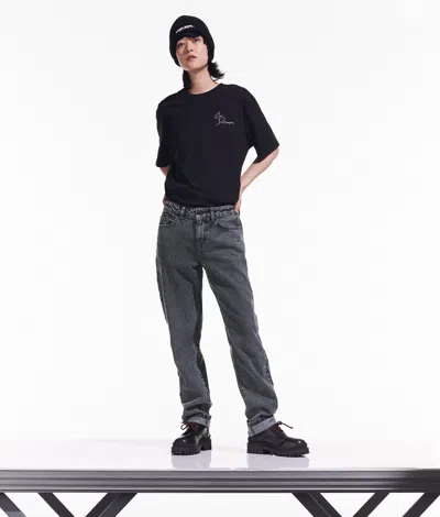 Karl Lagerfeld Cara Loves Karl Jeans In Gray