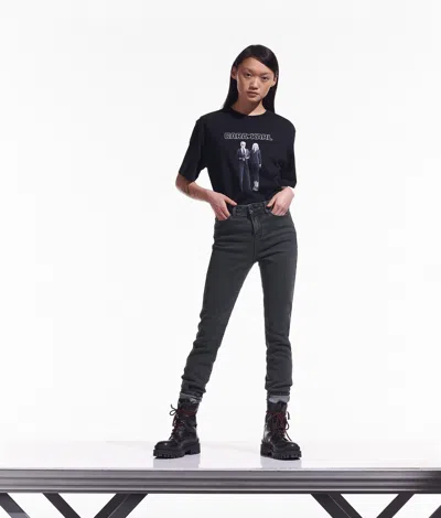 Karl Lagerfeld Cara Loves Karl Skinny Jeans In Black