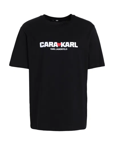 Karl Lagerfeld T-shirts In Black