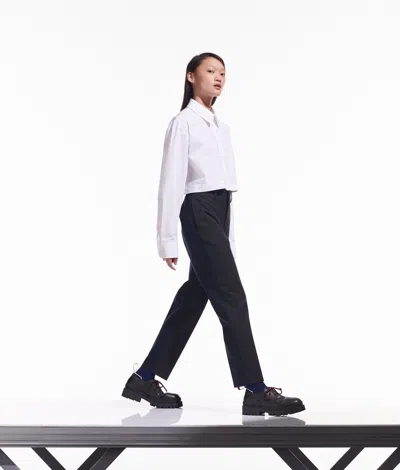 Karl Lagerfeld Cara Loves Karl Two-tone Pants In Black